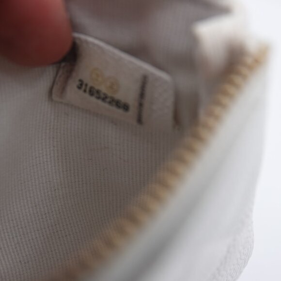 Chanel Small Quilted Caviar Leather Zipped Case White - Picture 6 of 9